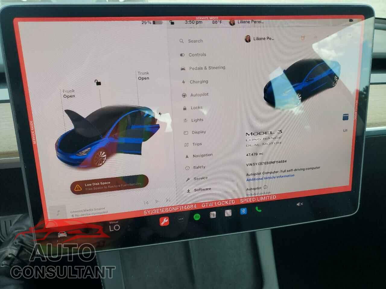 TESLA MODEL 3 2022 - 5YJ3E1EB0NF114684