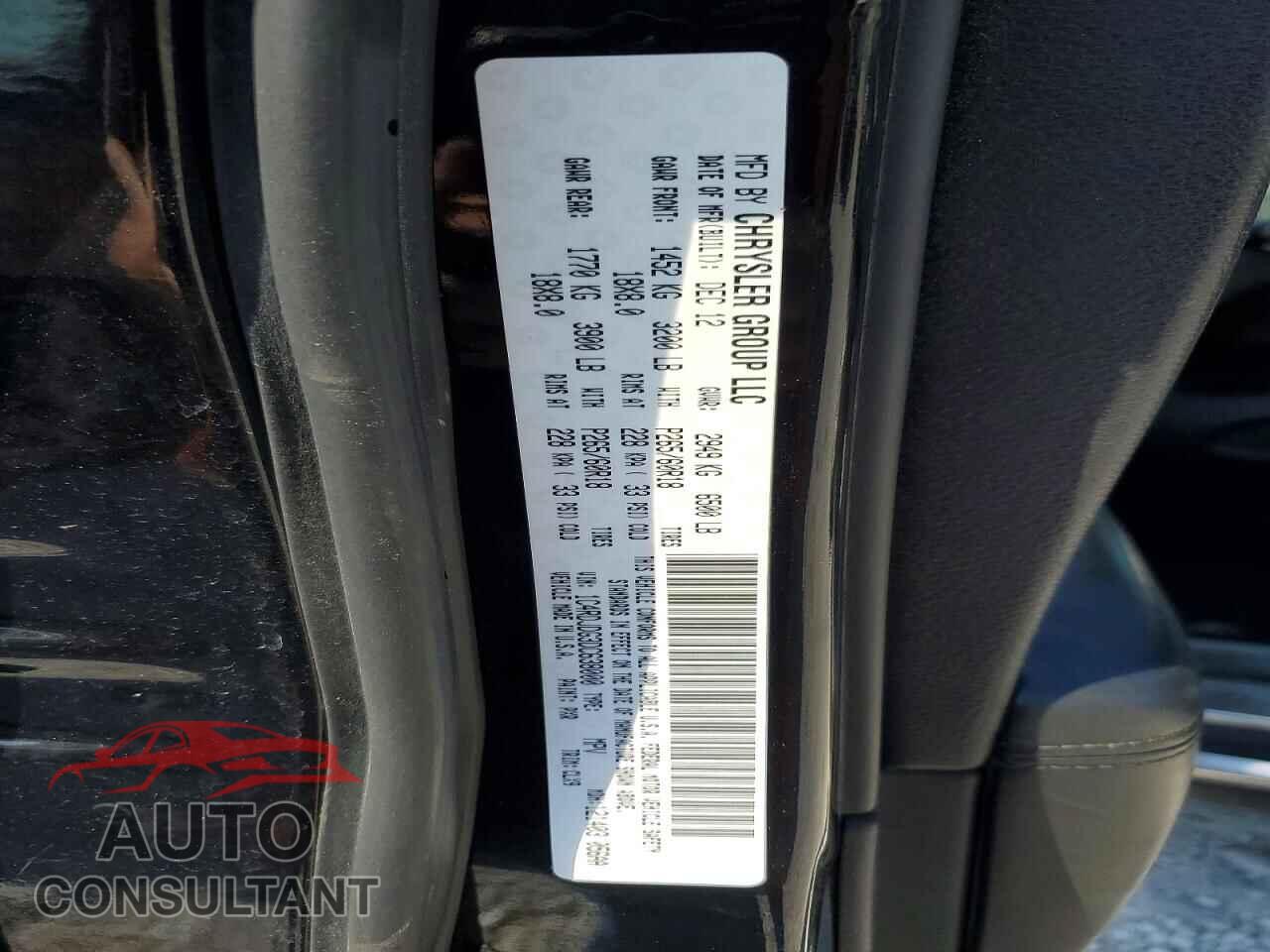 DODGE DURANGO 2013 - 1C4RDJDG3DC638000