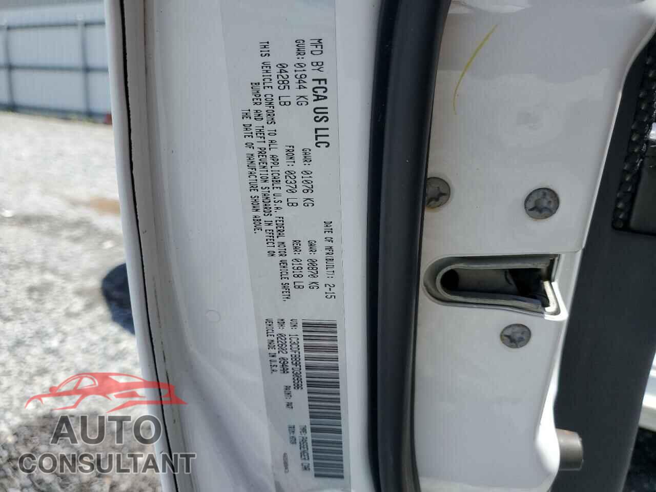 DODGE DART 2015 - 1C3CDFBB9FD309586