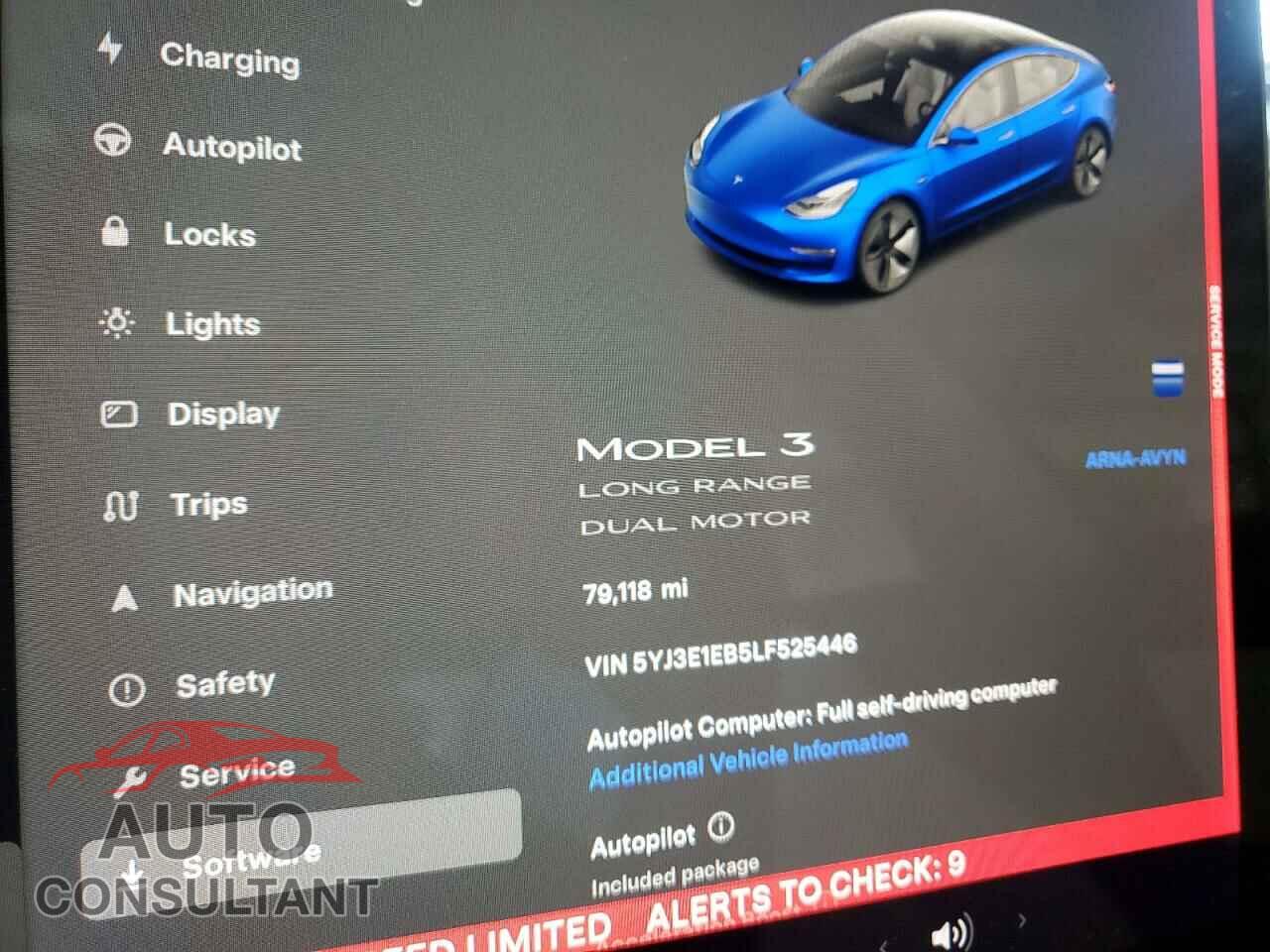 TESLA MODEL 3 2020 - 5YJ3E1EB5LF525446