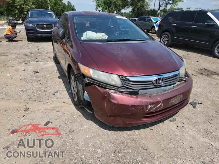 HONDA CIVIC 2012 - 2HGFB2F59CH564962