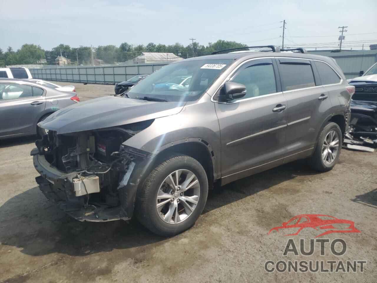 TOYOTA HIGHLANDER 2014 - 5TDBKRFH3ES032353