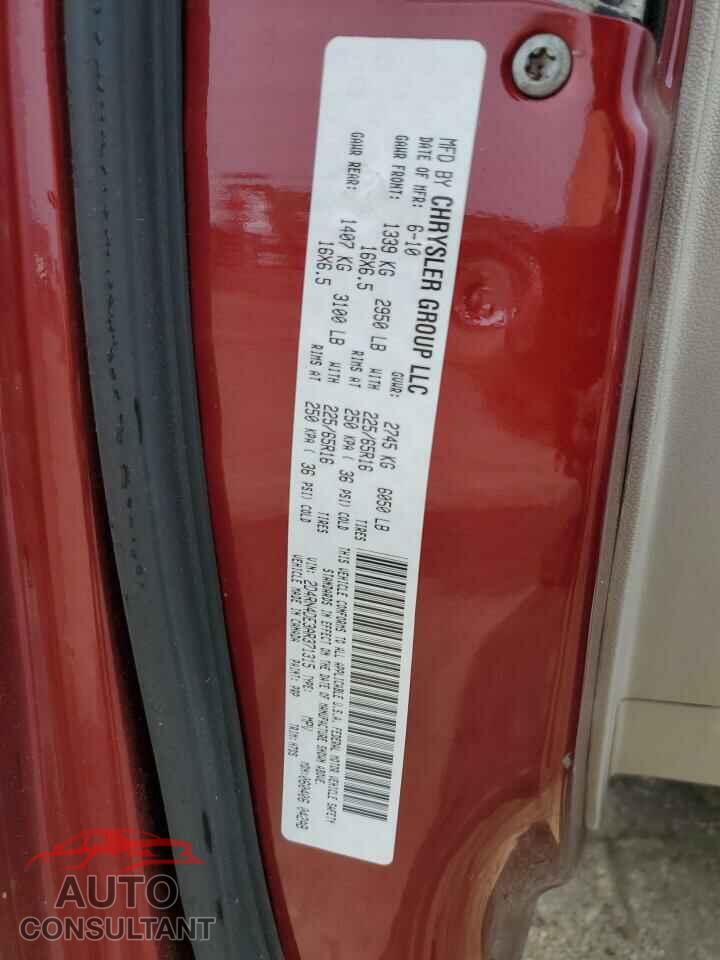 DODGE CARAVAN 2010 - 2D4RN4DE3AR371315
