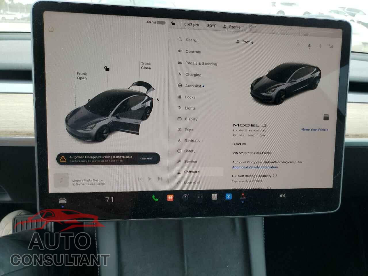 TESLA MODEL 3 2022 - 5YJ3E1EB2NF242635