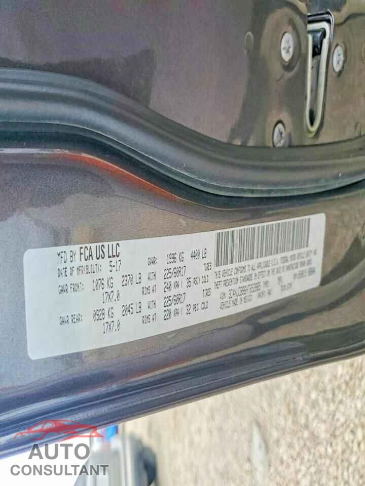 JEEP COMPASS 2017 - 3C4NJCBB6HT652865