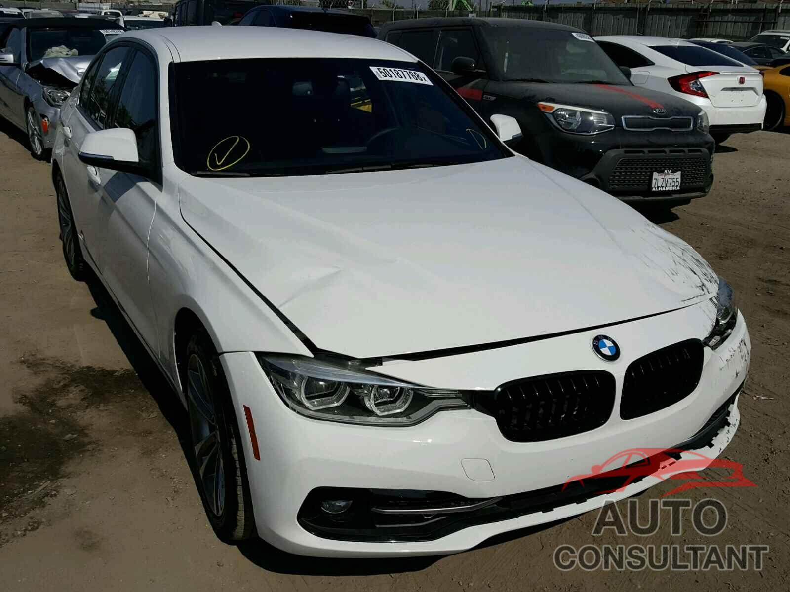 BMW 3 SERIES 2018 - WBA8B9G58JNU99201