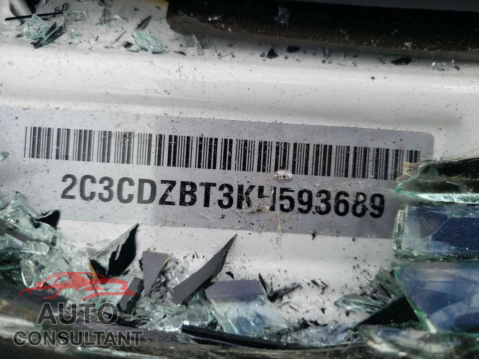 DODGE CHALLENGER 2019 - 2C3CDZBT3KH593689