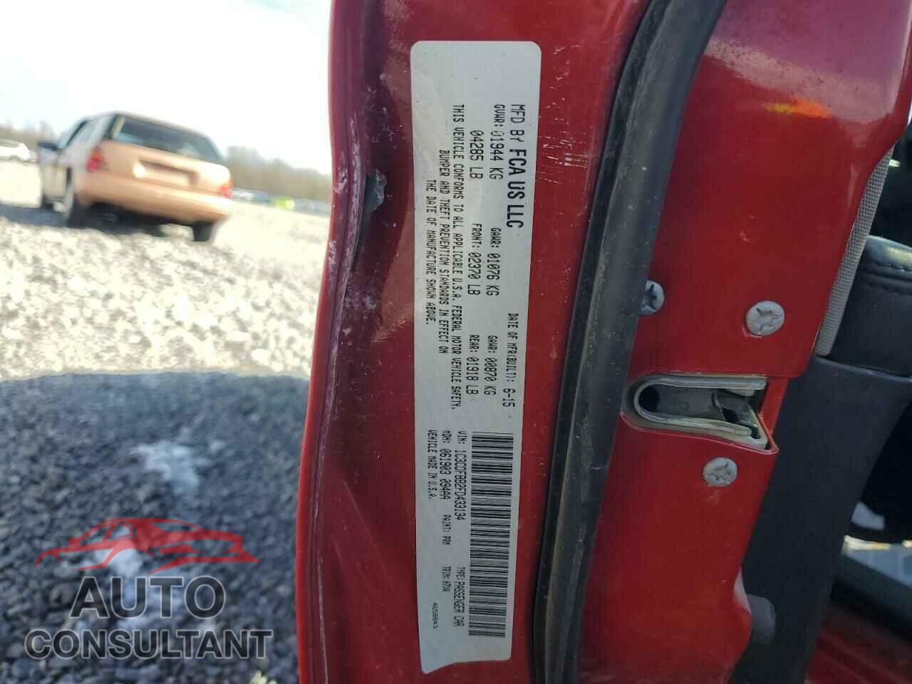 DODGE DART 2015 - 1C3CDFBB2FD433134