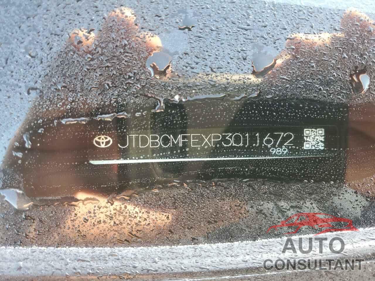 TOYOTA COROLLA 2023 - JTDBCMFEXP3011672
