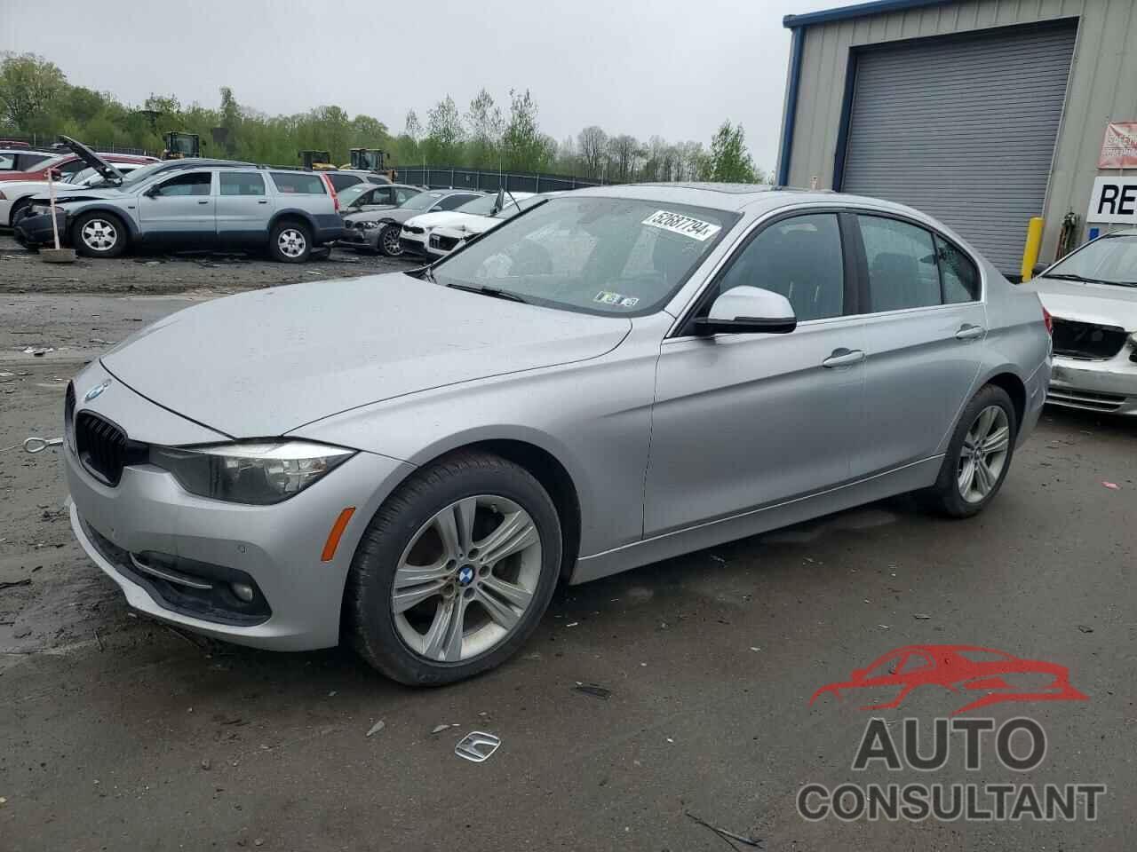 BMW 3 SERIES 2017 - WBA8D9G58HNT90905