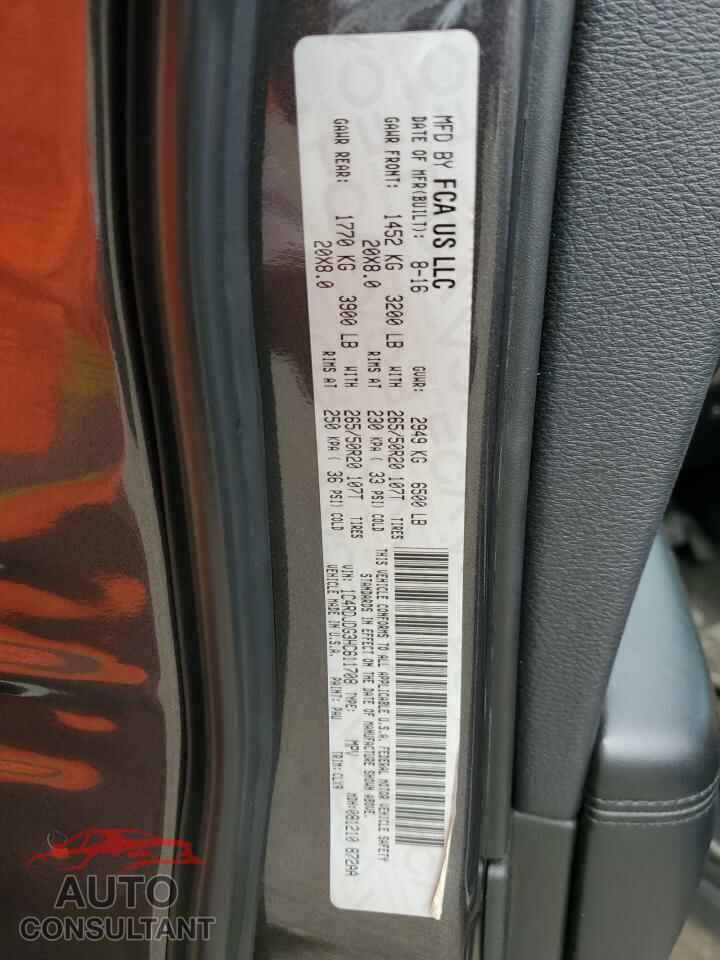 DODGE DURANGO 2017 - 1C4RDJDG3HC611708