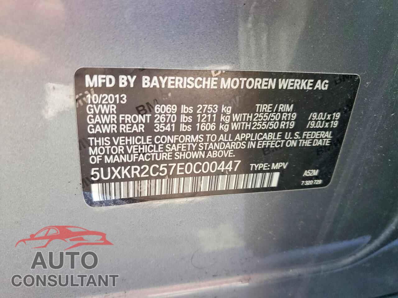 BMW X5 2014 - 5UXKR2C57E0C00447