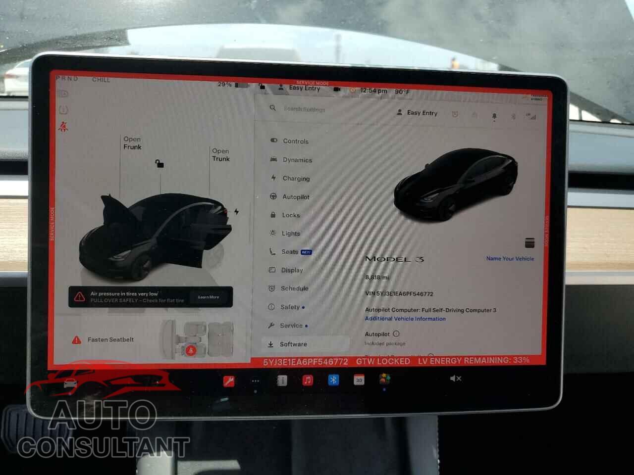 TESLA MODEL 3 2023 - 5YJ3E1EA6PF546772