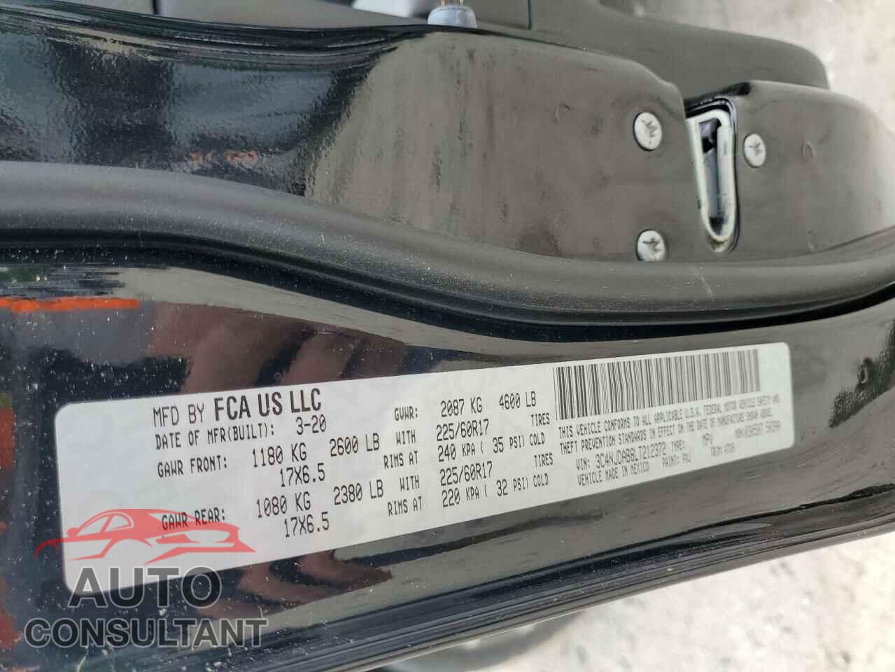 JEEP COMPASS 2020 - 3C4NJDAB8LT212372