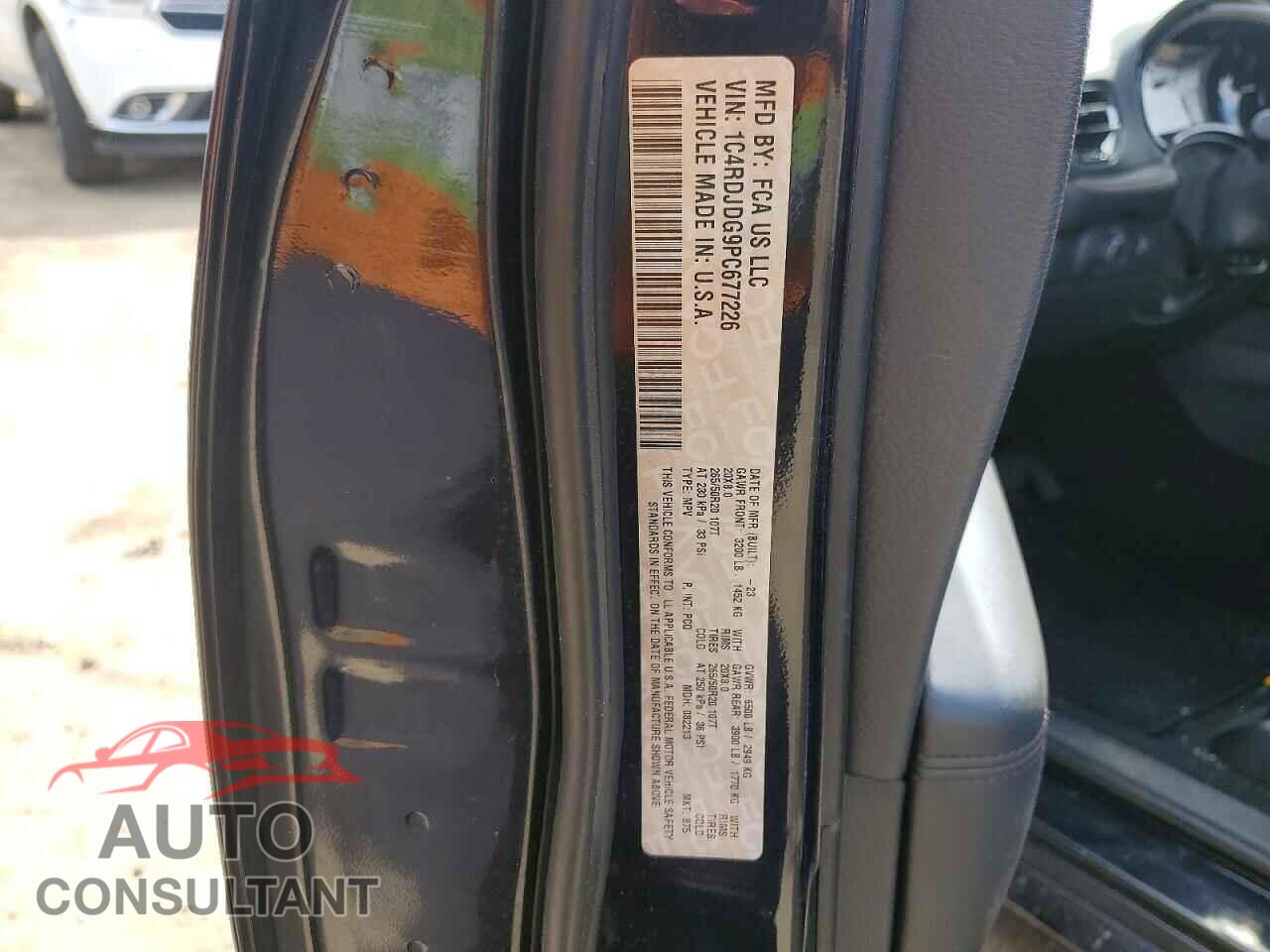 DODGE DURANGO 2023 - 1C4RDJDG9PC677226