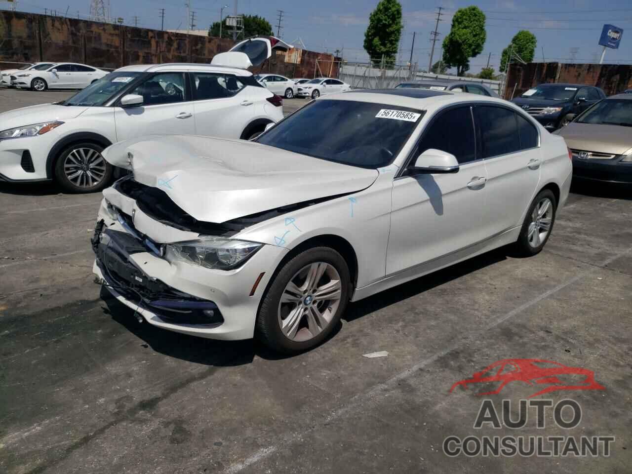 BMW 3 SERIES 2017 - WBA8B9G55HNU49110