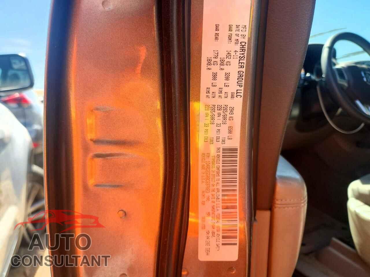 DODGE DURANGO 2011 - 1D4RD2GG0BC697023