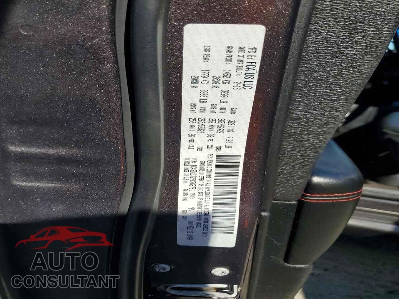 DODGE DURANGO 2015 - 1C4SDJCT2FC766781