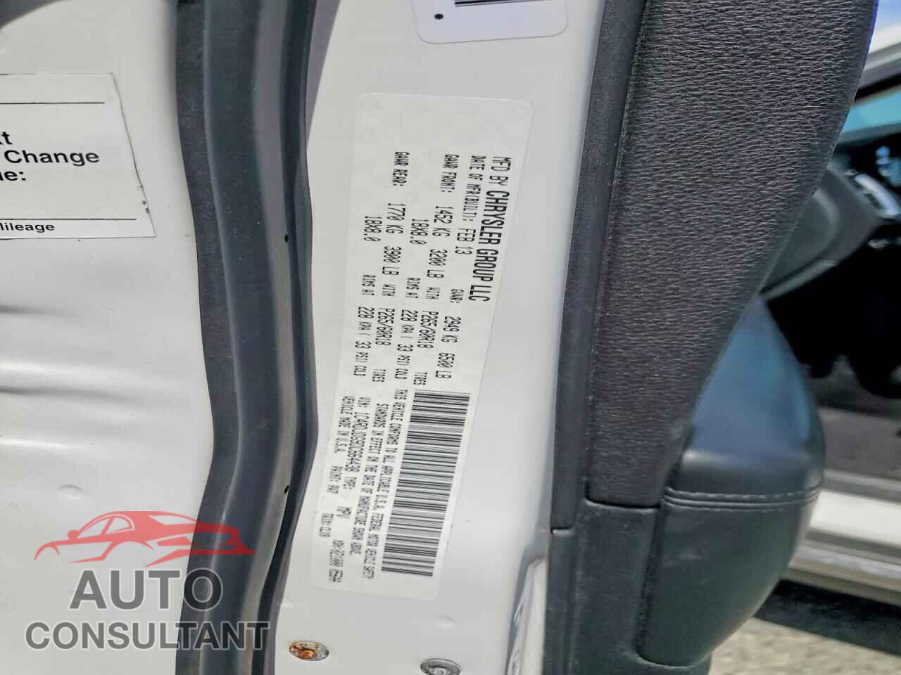 DODGE DURANGO 2013 - 1C4RDJDG9DC664438