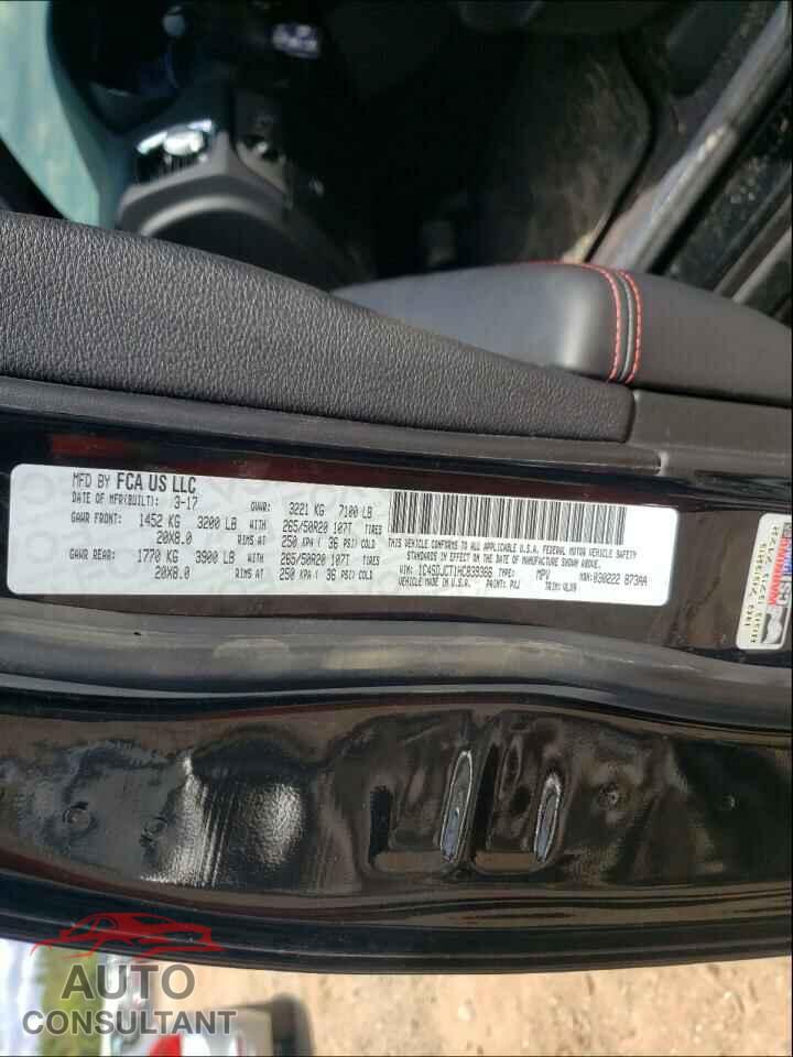 DODGE DURANGO 2017 - 1C4SDJCT1HC839366