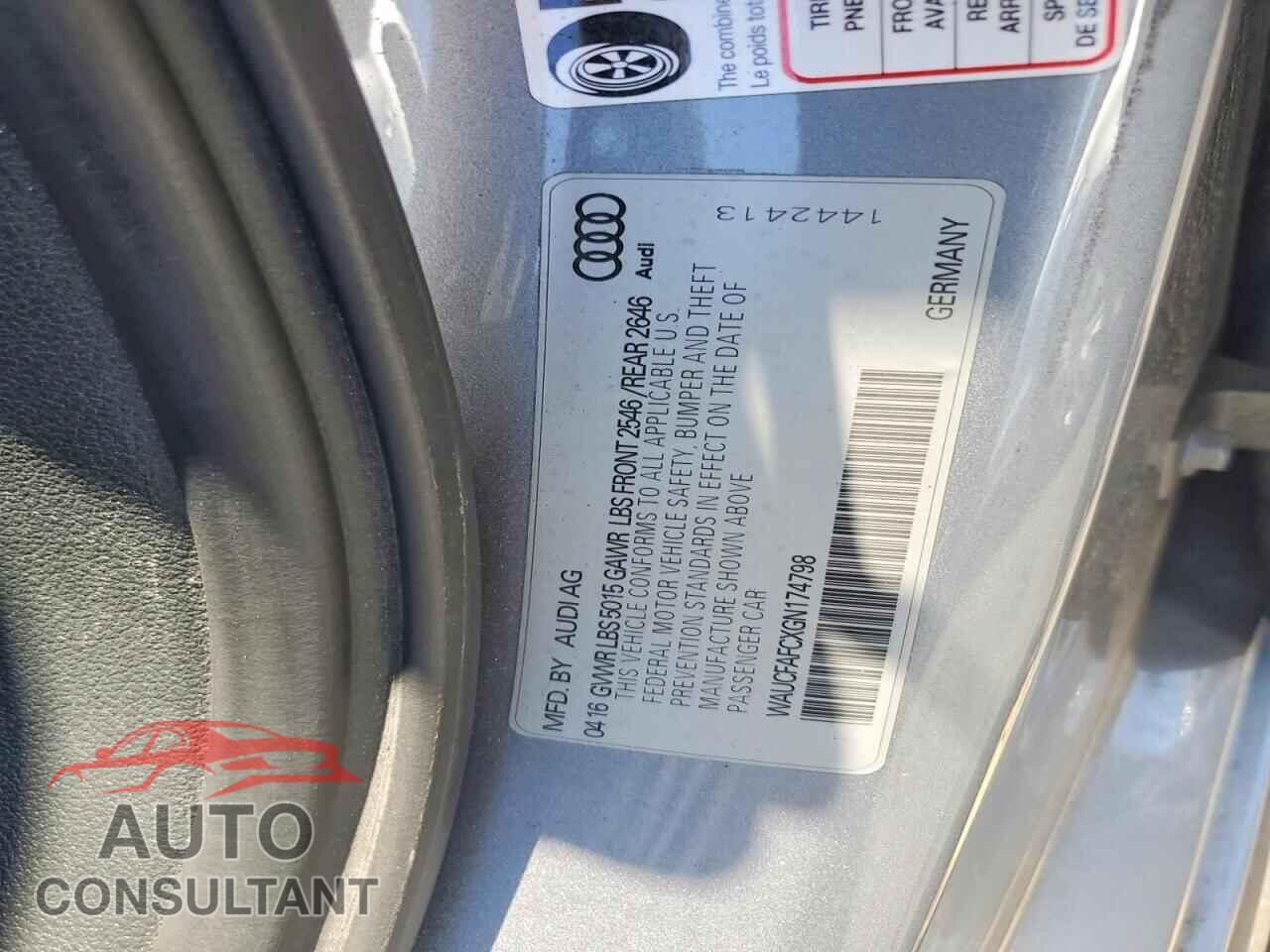 AUDI A6 2016 - WAUCFAFCXGN174798