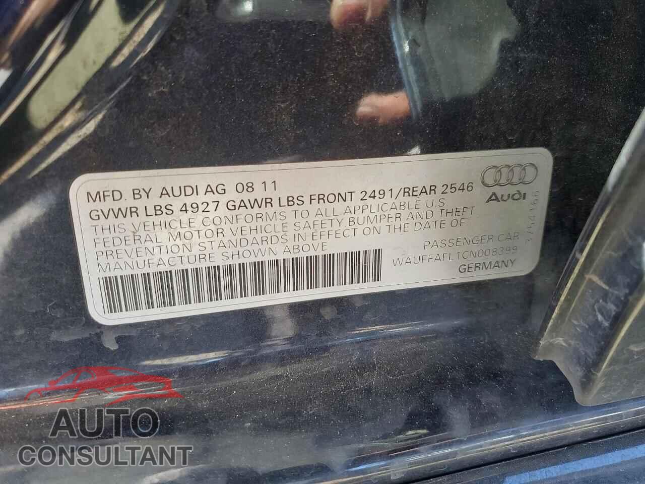 AUDI A4 2012 - WAUFFAFL1CN008399