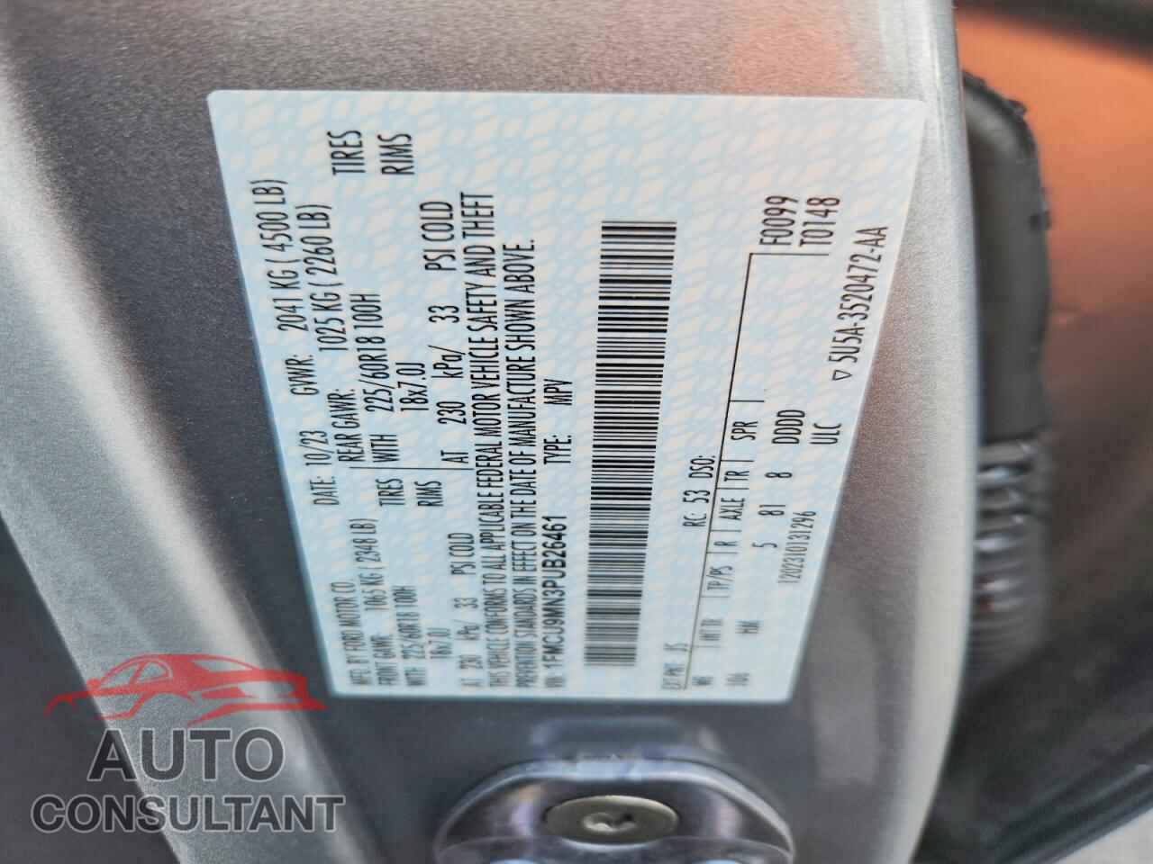 FORD ESCAPE 2023 - 1FMCU9MN3PUB26461