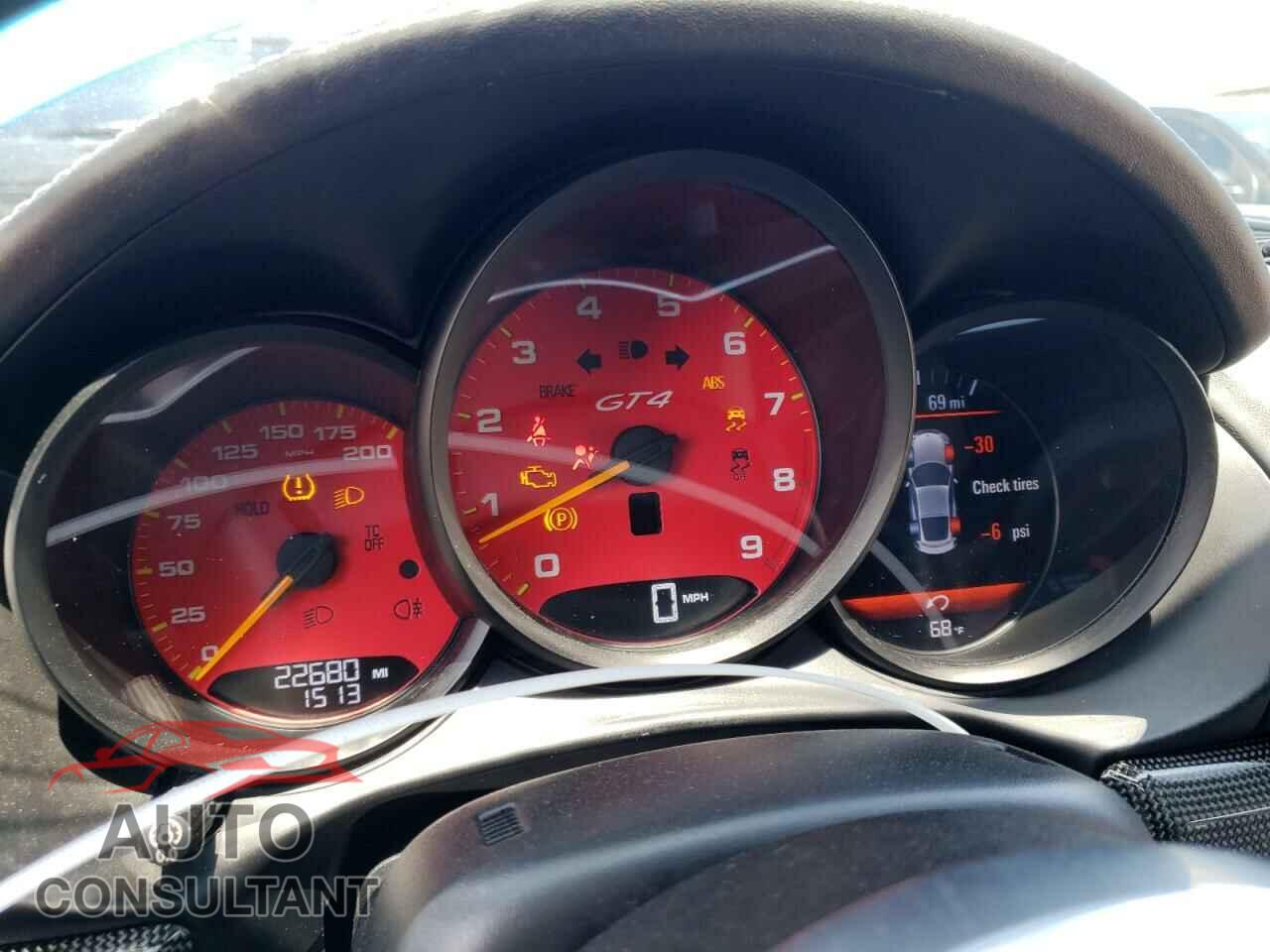 PORSCHE CAYMAN 2016 - WP0AC2A80GK192515