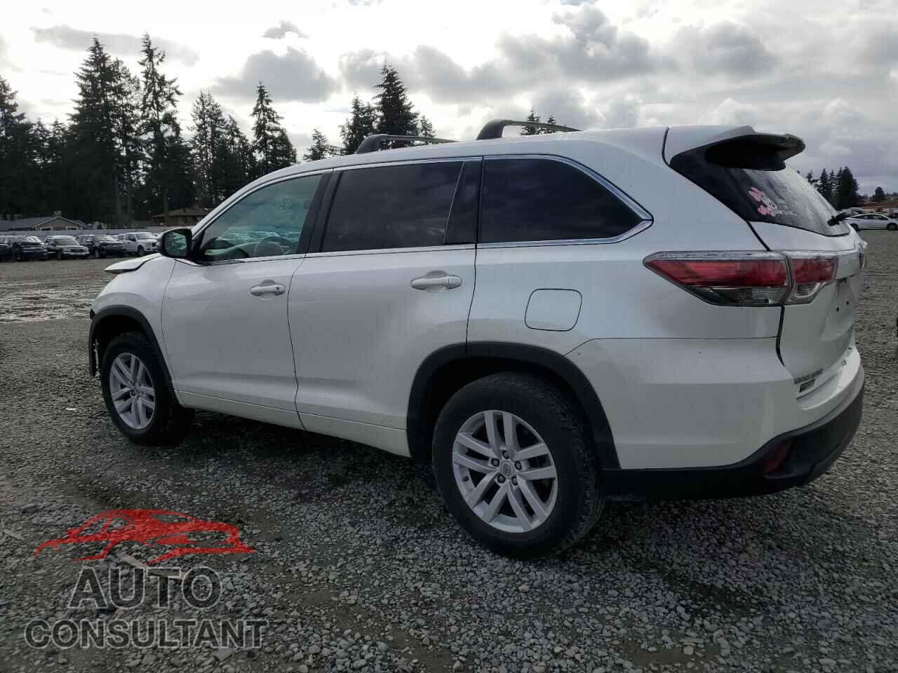 TOYOTA HIGHLANDER 2015 - 5TDZKRFH4FS106444