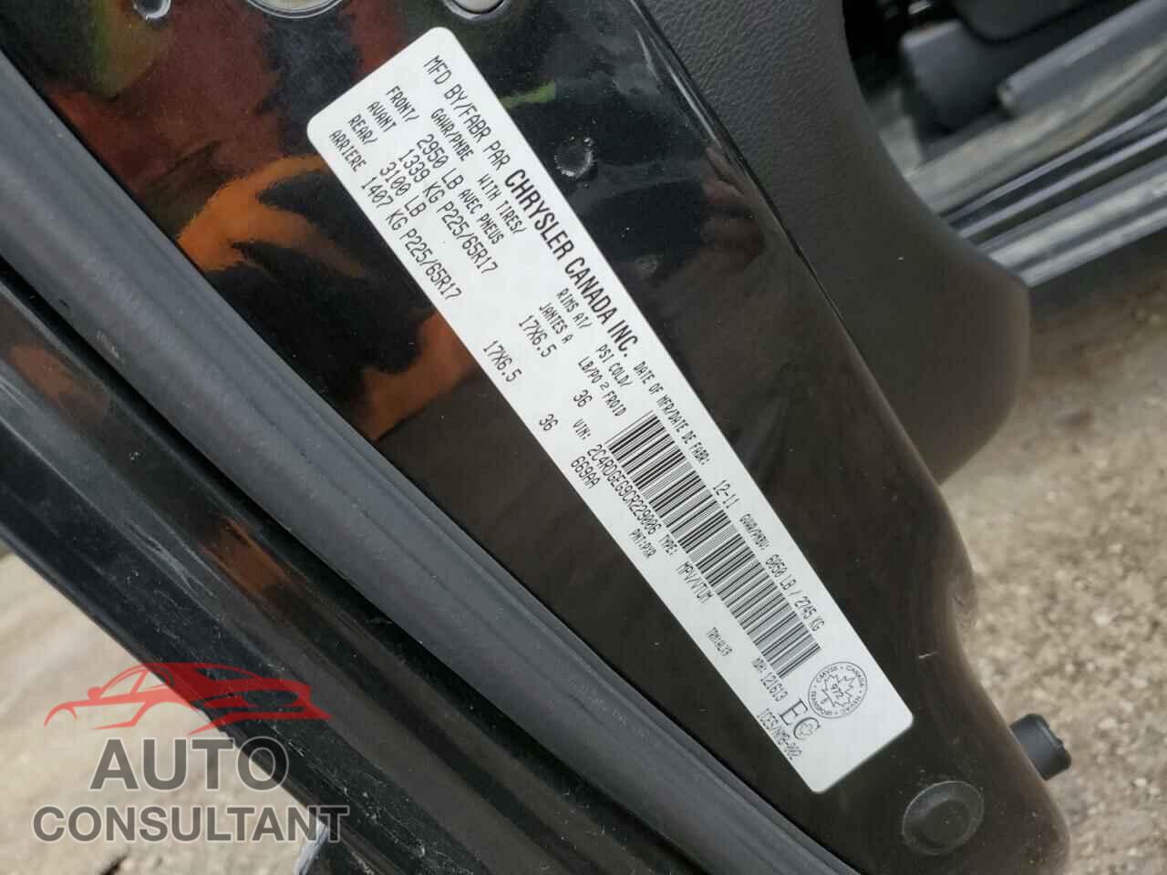 DODGE CARAVAN 2012 - 2C4RDGEG9CR229006