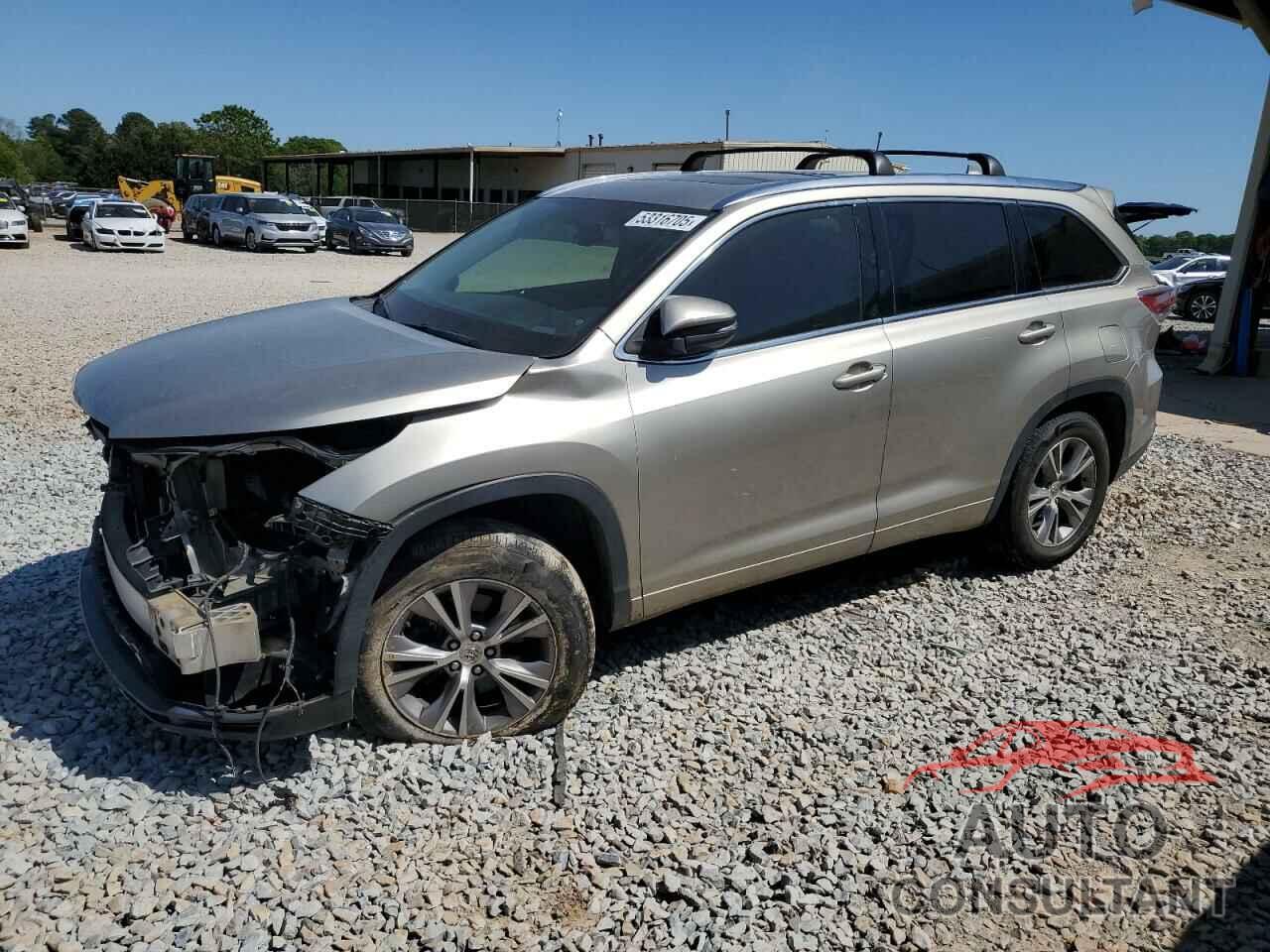 TOYOTA HIGHLANDER 2015 - 5TDKKRFH4FS056162