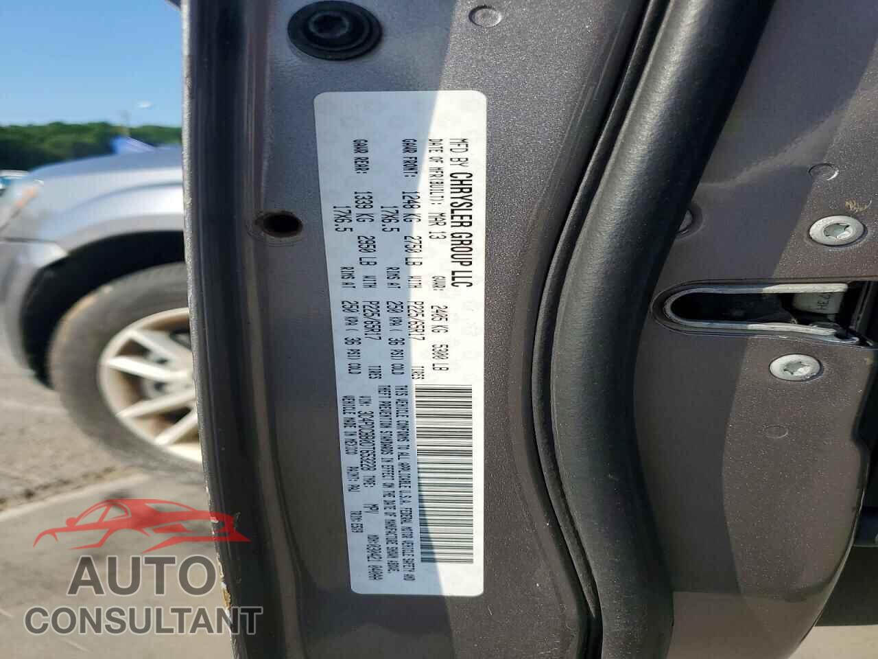 DODGE JOURNEY 2013 - 3C4PDCBB0DT653228
