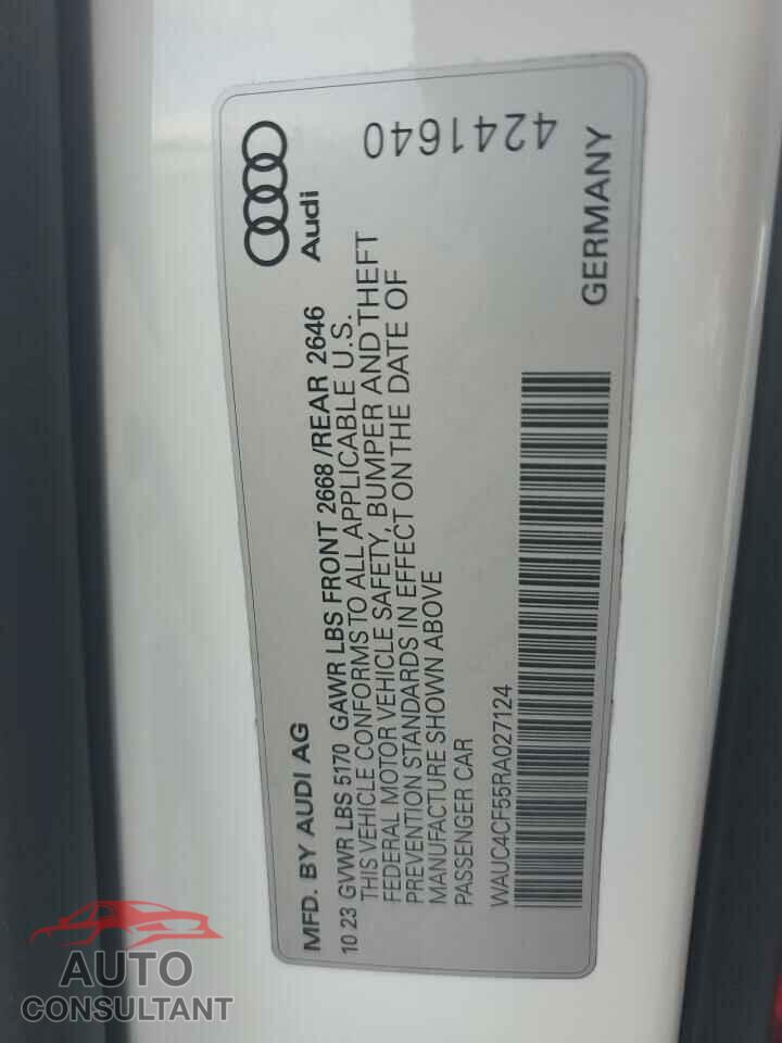 AUDI S5/RS5 2024 - WAUC4CF55RA027124