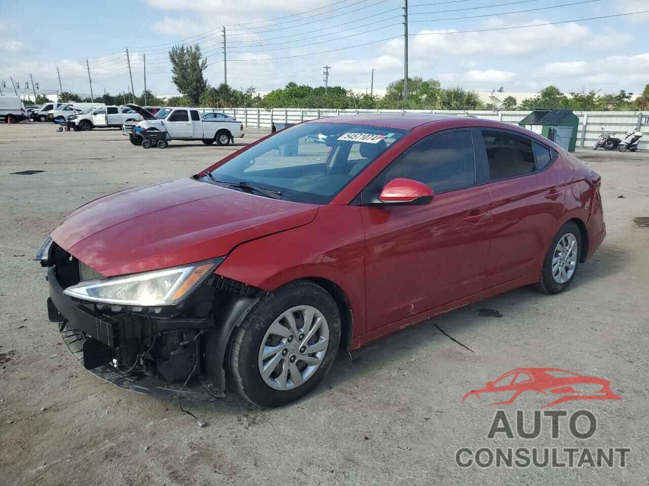 HYUNDAI ELANTRA 2019 - KMHD74LF3KU815451