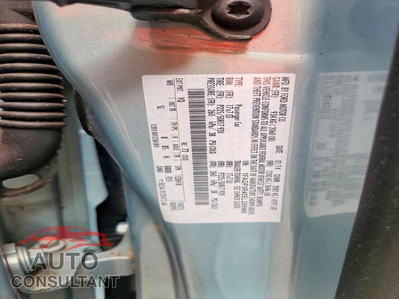 FORD FOCUS 2014 - 1FADP3R45EL259986
