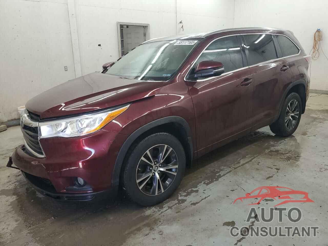 TOYOTA HIGHLANDER 2016 - 5TDJKRFH9GS331165