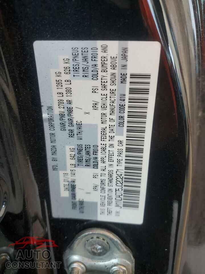 MAZDA MX5 2018 - JM1NDAD75J0202471