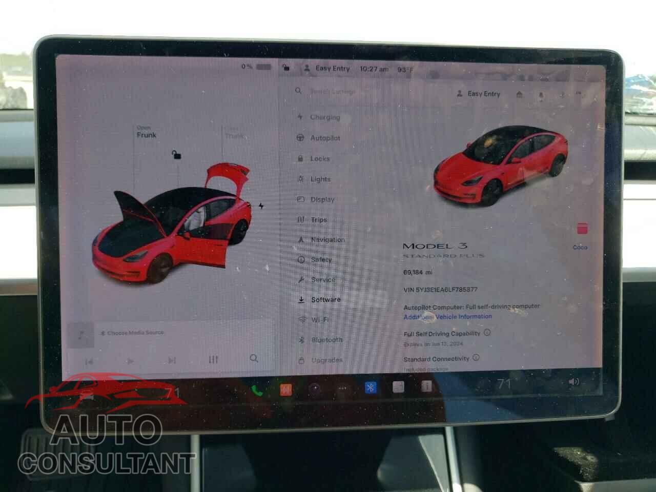 TESLA MODEL 3 2020 - 5YJ3E1EA6LF785877