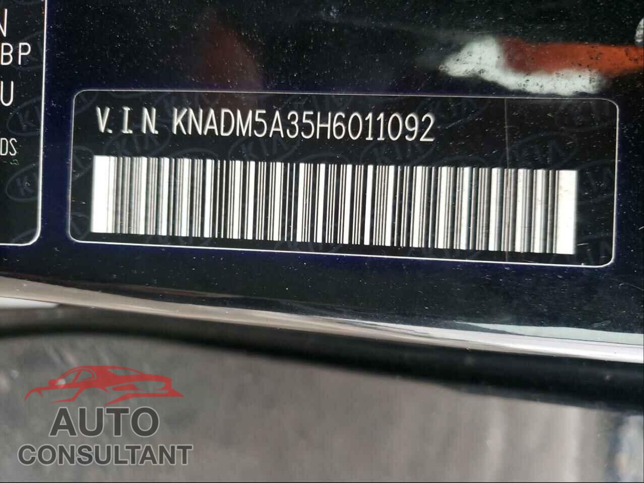 KIA RIO 2017 - KNADM5A35H6011092