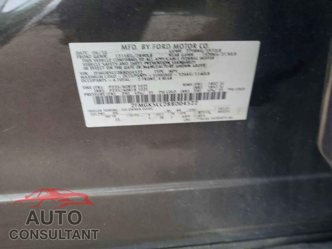 FORD FLEX 2011 - 2FMGK5CC2BBD04522