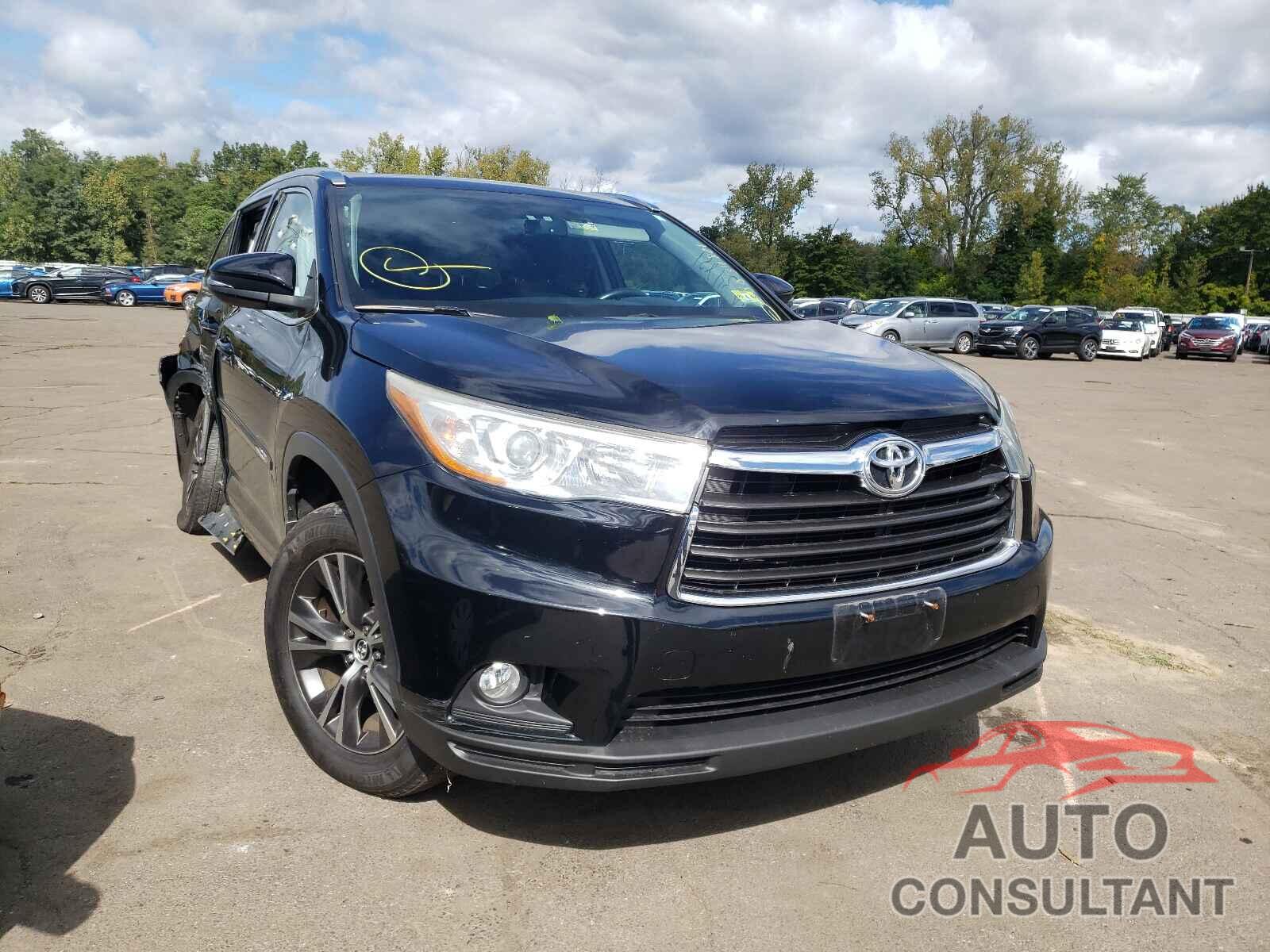 TOYOTA HIGHLANDER 2016 - 5TDJKRFH1GS228175