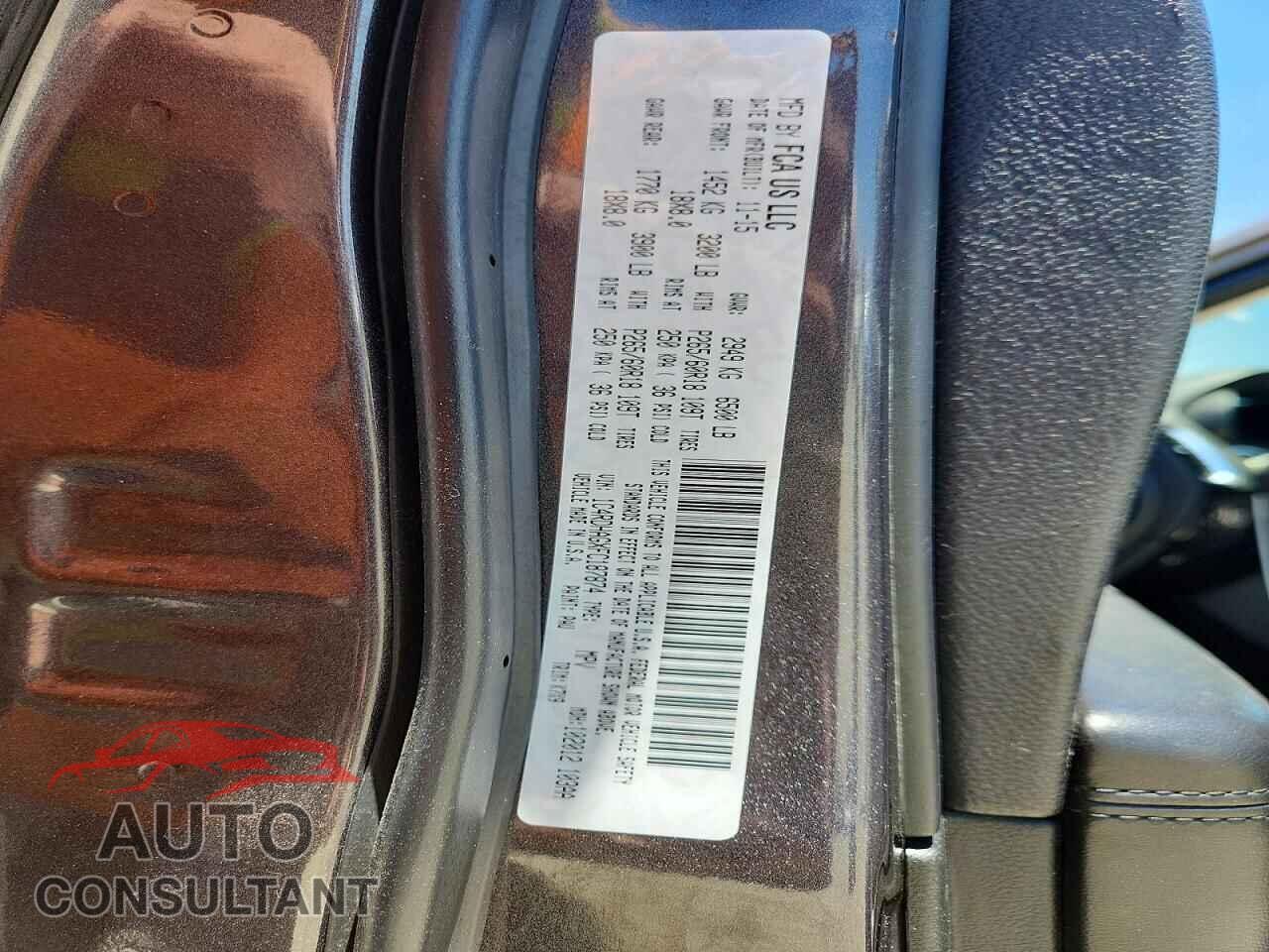 DODGE DURANGO 2015 - 1C4RDHAGXFC187874