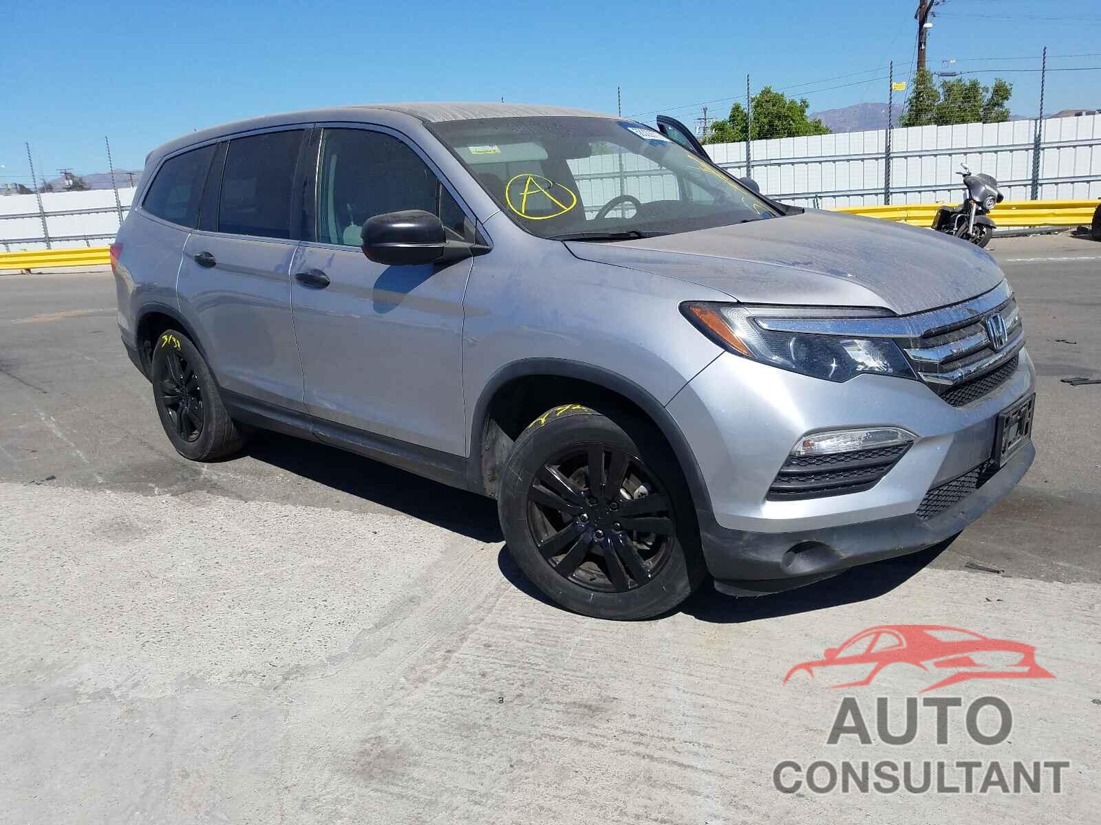 HONDA PILOT 2017 - 5FNYF5H11HB039611