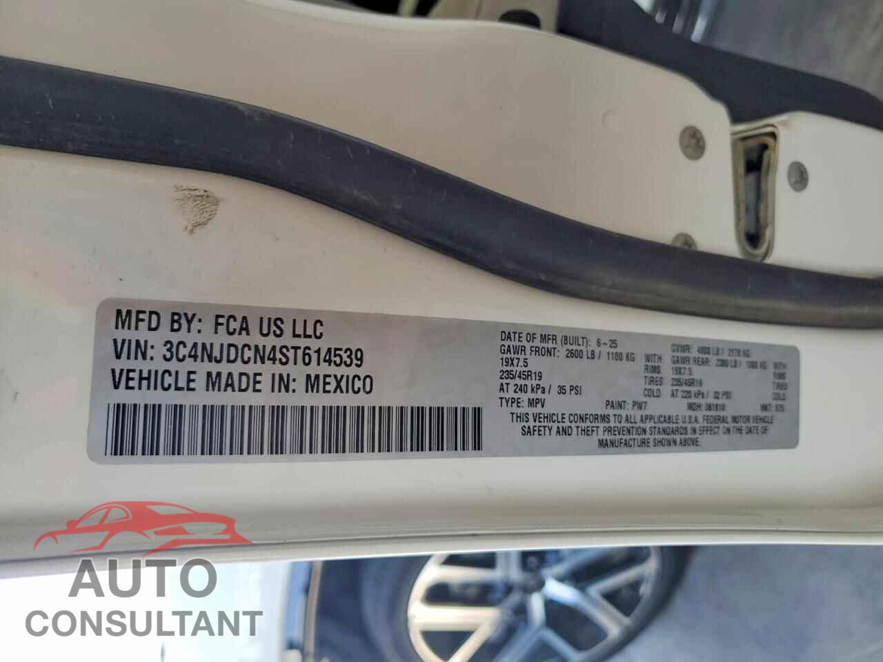 JEEP COMPASS 2025 - 3C4NJDCN4ST614539