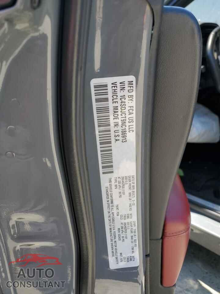 DODGE DURANGO 2022 - 1C4SDJCT9NC186913