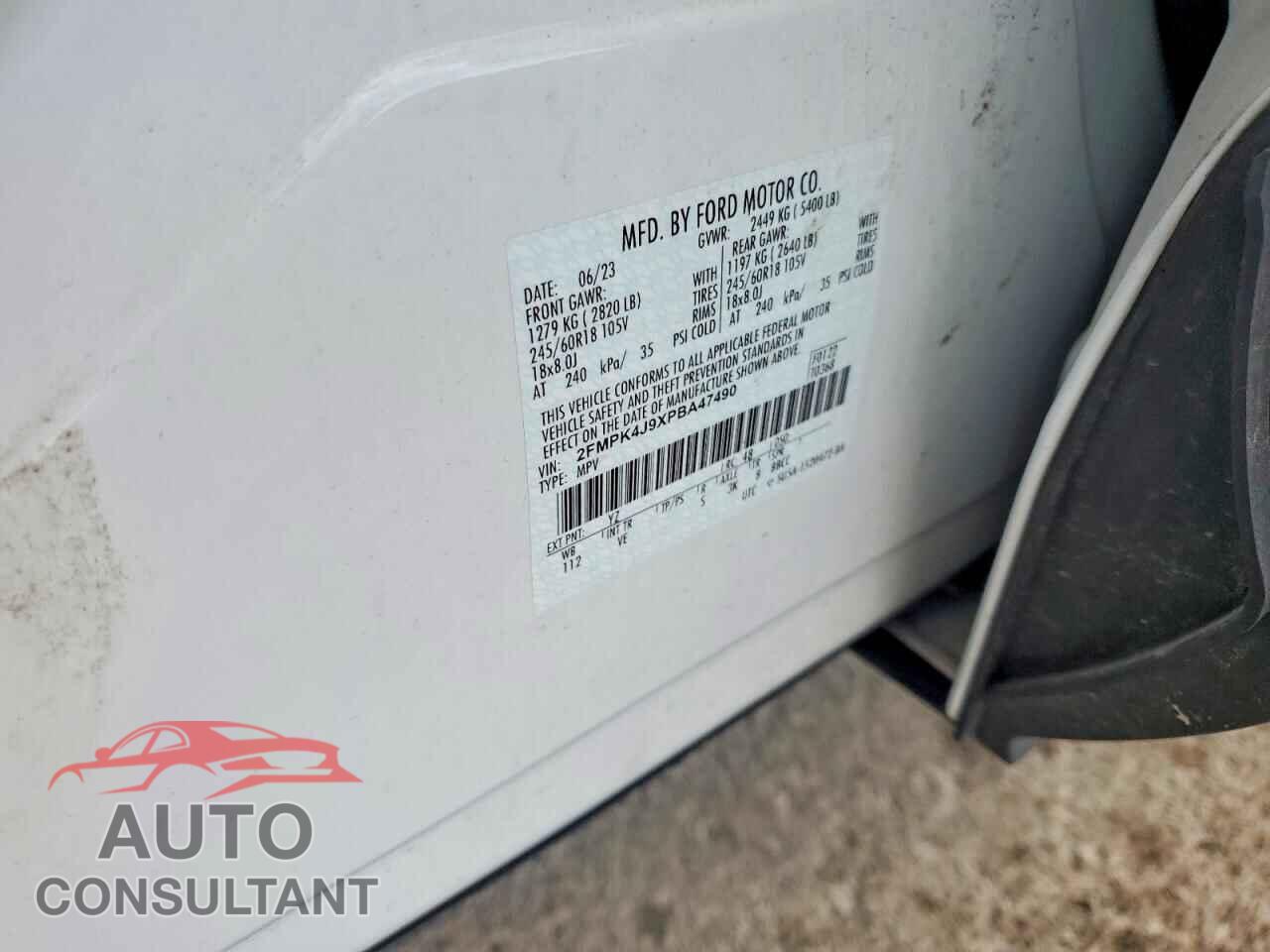 FORD EDGE 2023 - 2FMPK4J9XPBA47490