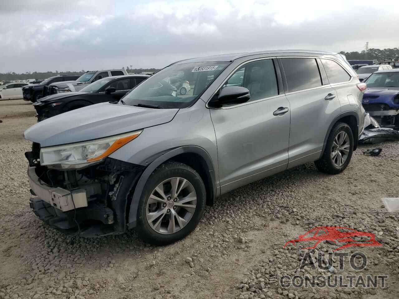 TOYOTA HIGHLANDER 2014 - 5TDJKRFH9ES018162