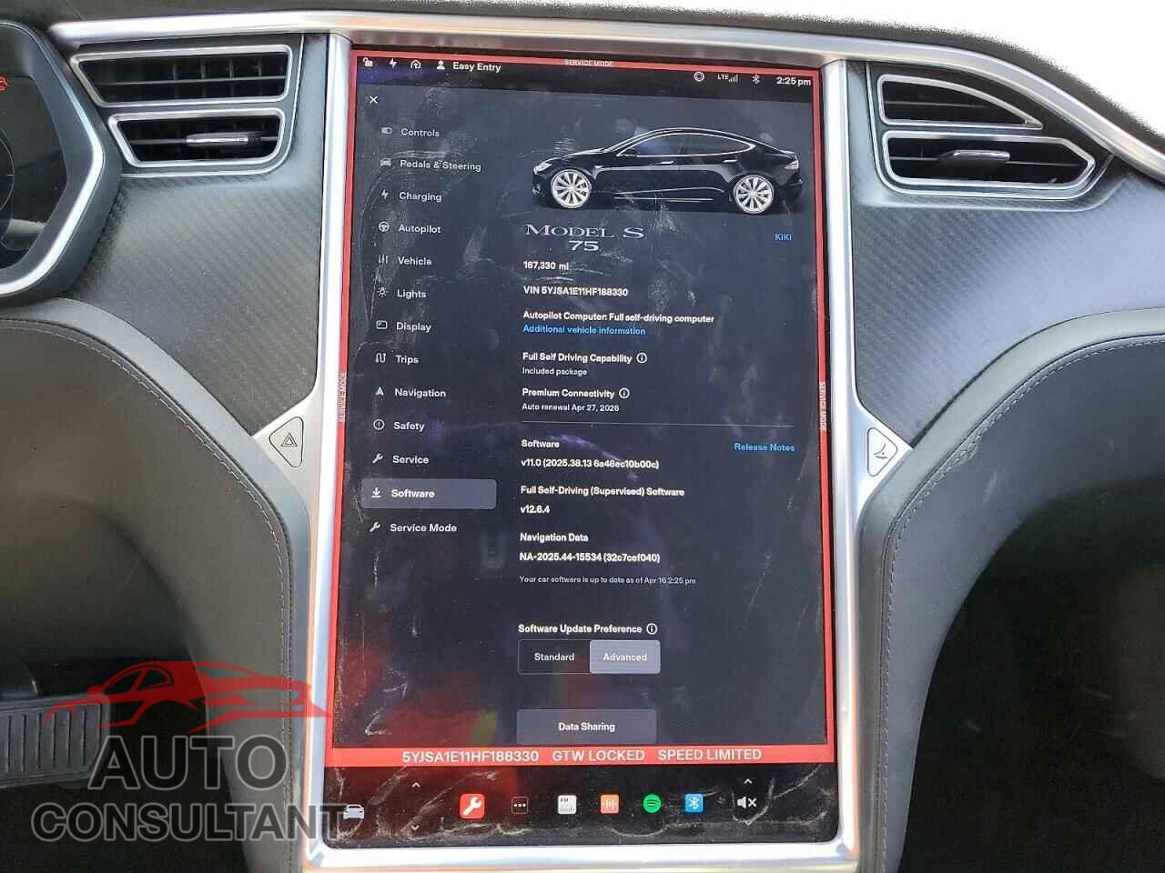 TESLA MODEL S 2017 - 5YJSA1E11HF188330