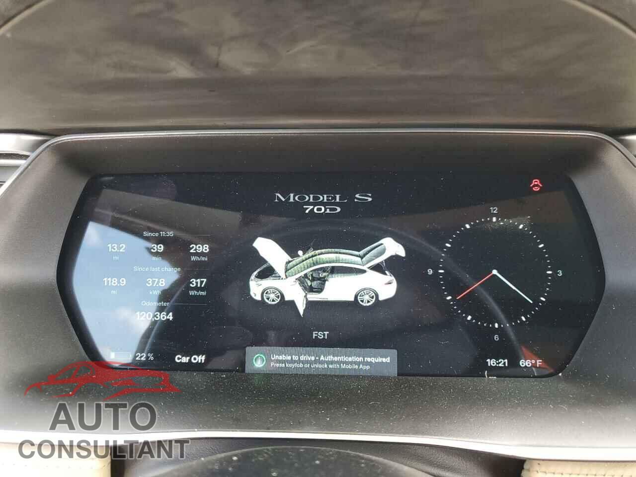 TESLA MODEL S 2016 - 5YJSA1E21GF122187