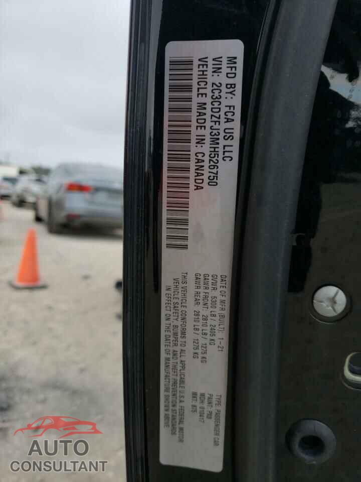 DODGE CHALLENGER 2021 - 2C3CDZFJ3MH526750